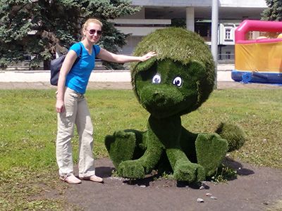Ирина Рудич прогулка по городу