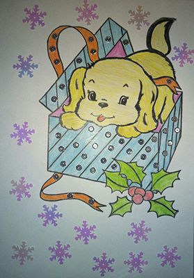 новогодняя открытка новый год