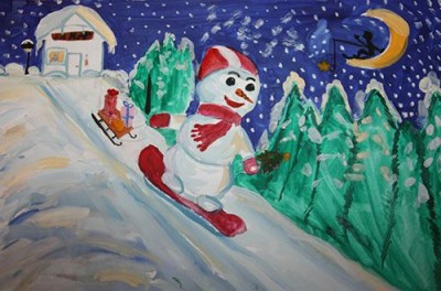 снеговик Алла Самарцева