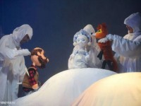 Снегурочка, дедушка и лиса