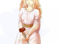 Девушка с цветами