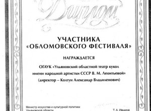 Диплом участника