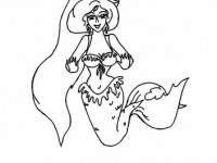 Раскраска Улыбка русалки