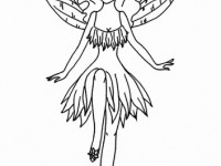 Раскраска Фея