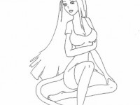 Раскраска Женщина-кошка