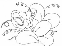 Раскраска Необычный цветок