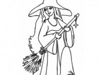 Раскраска Ведьма