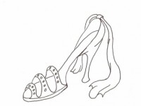 Раскраска Туфелька