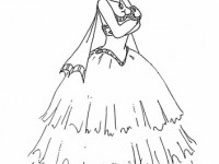 Раскраска Гордая принцесса