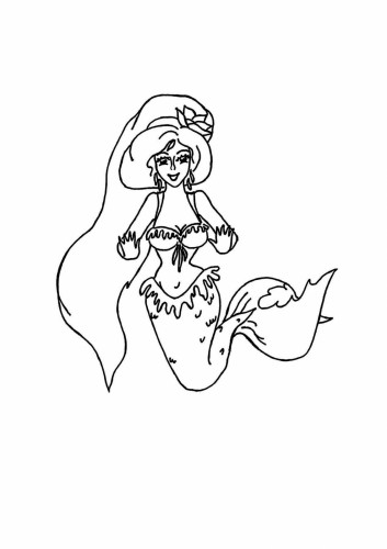 Раскраска Улыбка русалки