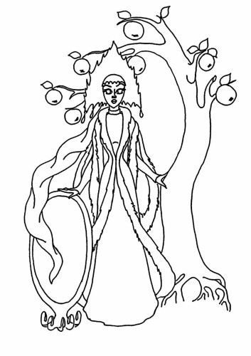 Раскраска Зима