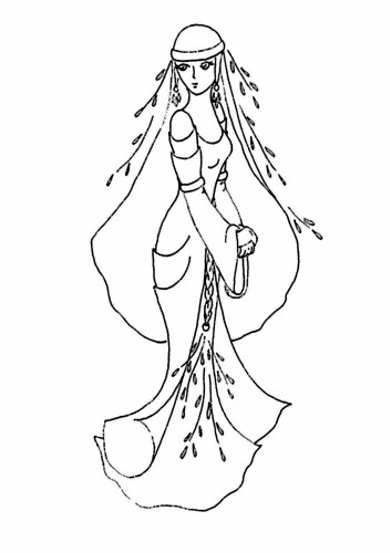 Раскраска Нимфа