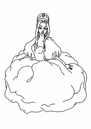 Раскраска Красавица