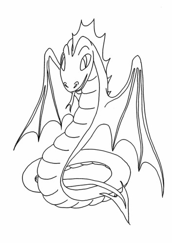 Раскраска дракон