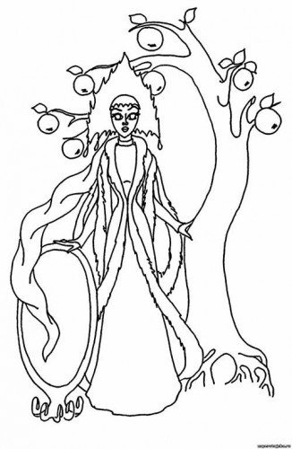 раскраска зима